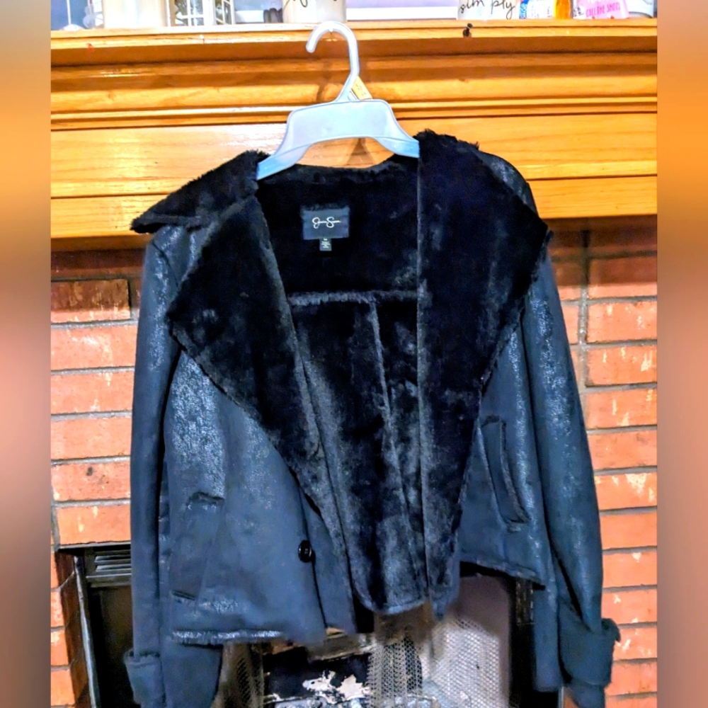 Jessica Simpson Faux fur coat
